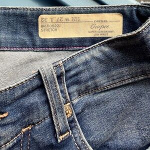 Diesel Grupee Super Slim-Skinny Low Waist Stretch 0822J Women’s Jeans W27/L32